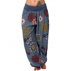 Bohemia Print Wide Leg Pants Loose Yoga Pants